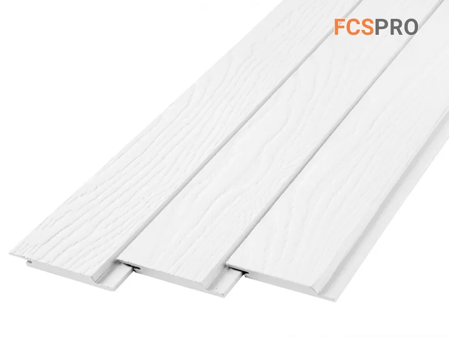 Фиброцементный сайдинг FCSPRO Click Shtil F01 (Белый минерал) купить в Москве