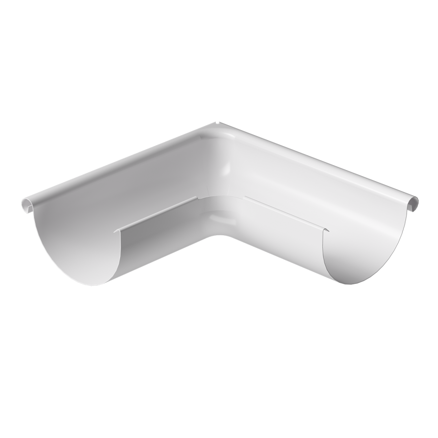 Внешний угол желоба 90˚, Docke Stal Premium, цвет Пломбир купить в Москве