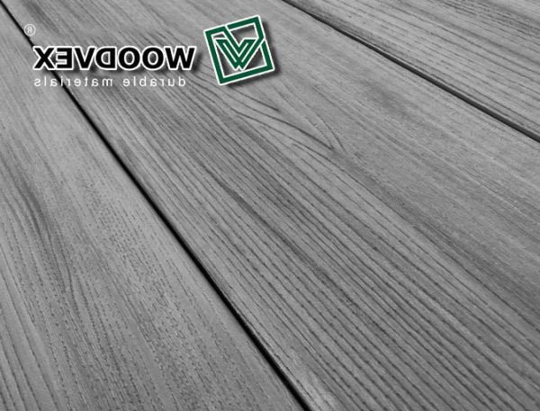 Террасная доска WOODVEX Select серого цвета &amp;quot;Дым&amp;quot; из ДПК купить в Москве