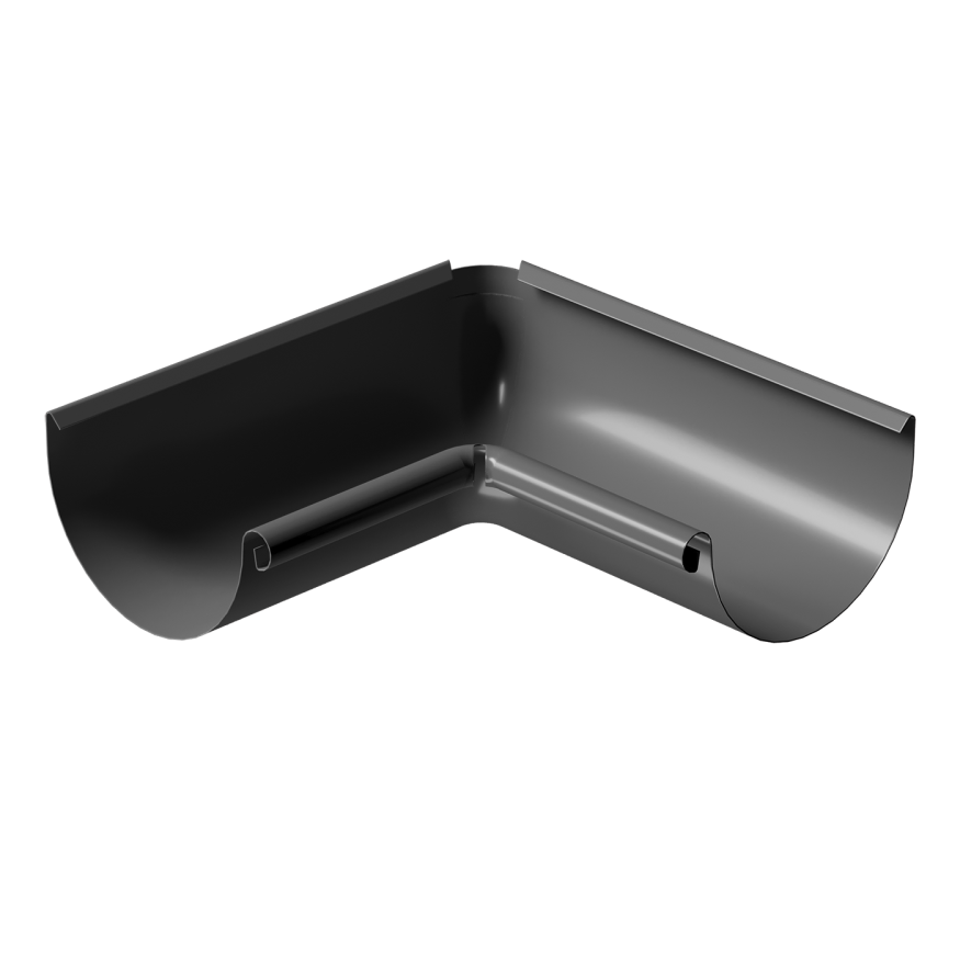 Внутренний угол желоба 90˚, Docke Stal Premium, Цвет графит купить в Москве