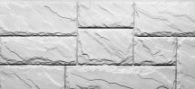 Фасадные панели Fineber, Крупный камень, Мелованный белый