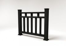 Ограждение из композитного древесно-полимерного материала FG1 кварц