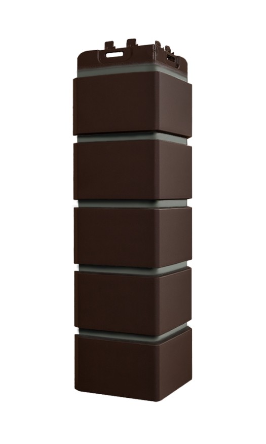 Угол Grand Line, Клинкерный кирпич Design, Цвет Шоколад. купить в Москве