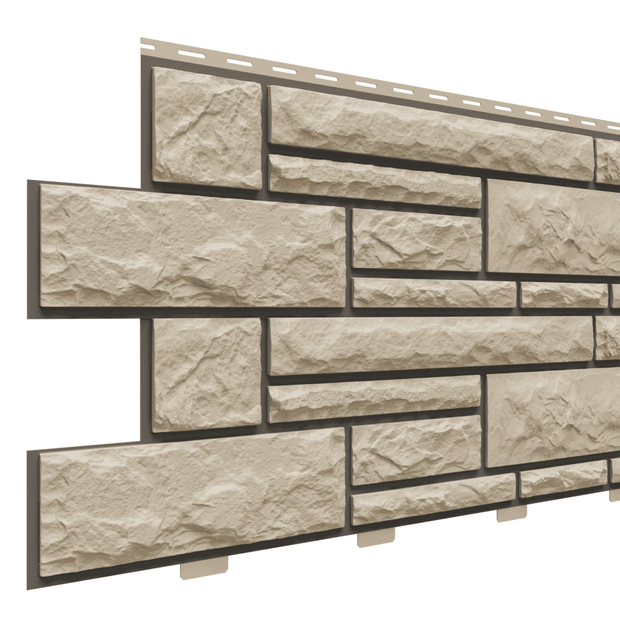 Фасадные панели Доломит, Брусчатка Доломит, Сандал 2000 мм купить в Москве