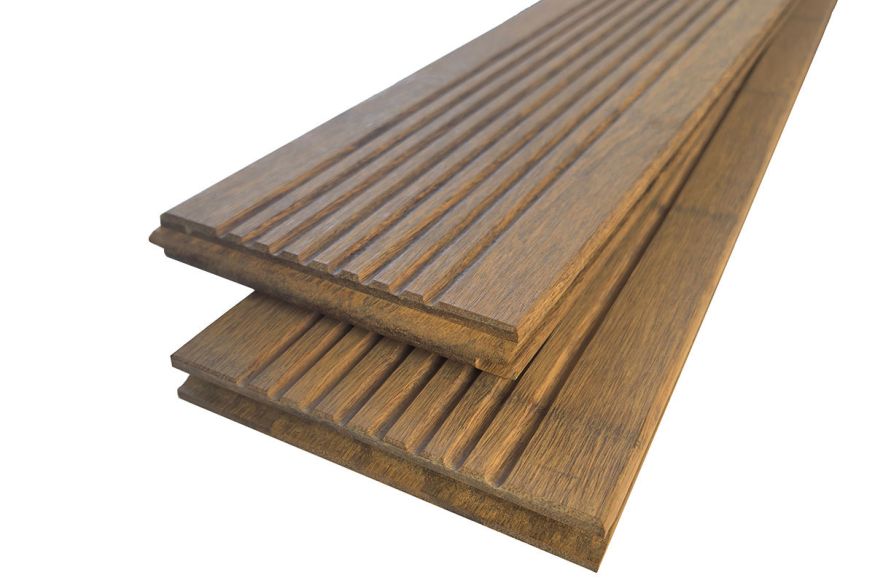 Террасная доска Holzhof, NauticPrime Бамбук / Bamboo, Натуральный купить в Москве