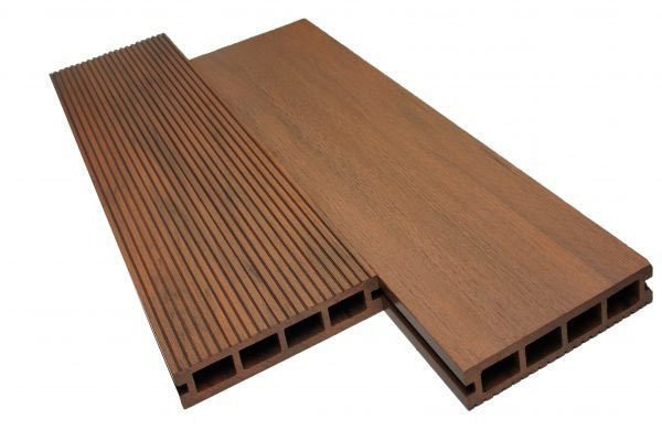 Террасная доска WOODVEX Expert из ДПК цвет Палисандр купить в Москве