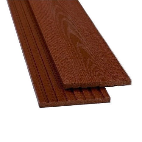 Заборная доска из композитного материала ECODECKING в терракотовом цвете купить в Москве