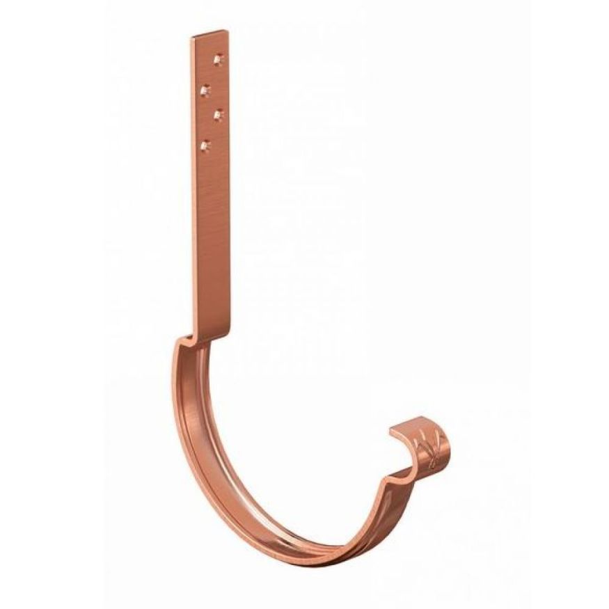 Длинный модернизированный крюк для крепления желоба Aquasystem, медь 125/90 купить в Москве