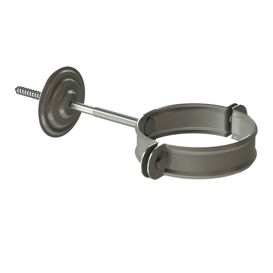 Хомут для водосточной трубы Docke Stal Premium, цвет графит купить в Москве