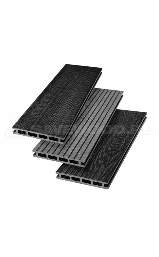 Террасная доска ДПК SaveWood, SW Carpinus (R), Черный купить в Москве