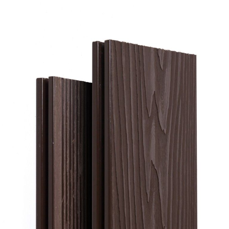 Террасная доска Экодекинг Титан 3D, Шоколад купить в Москве