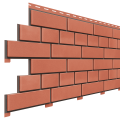 Фасадная панель Доломит, Кирпич, Красный купить в Москве