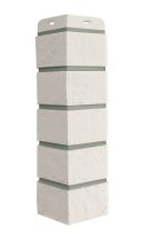 Угол наружный Grand Line, Состаренный кирпич Design, Молочный, шов RAL 7006