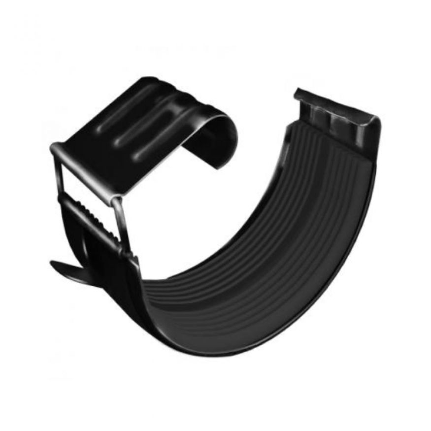 Соединитель для водосточного желоба Grand Line, черный (RAL 9005) купить в Москве