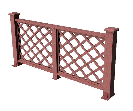 Декоративное ограждение из ДПК GRINDERDECO Ламбет мербау купить в Москве