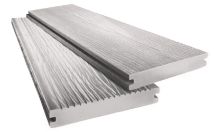 Террасная доска ДПК 3D МАССИВ АЙ-ТЕХПЛАСТ серого цвета