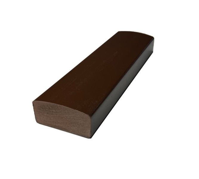 Лавочный брус Ecodecking Некст полнотелый глянцевый, Шоколад купить в Москве