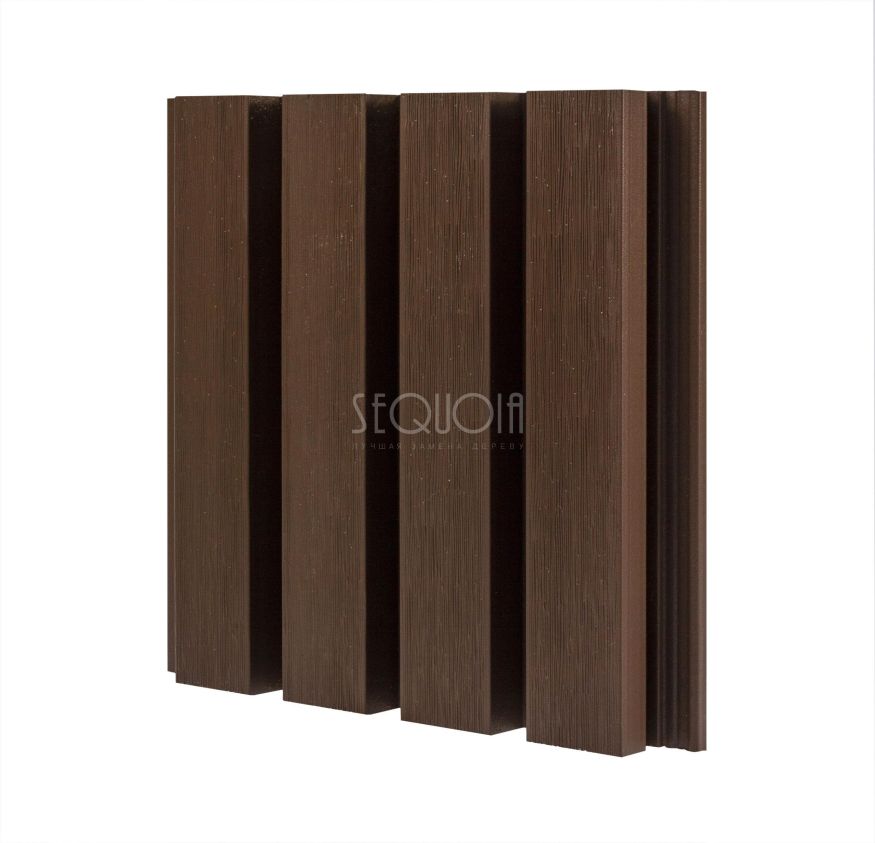 Доска фасадная SEQUOIA co-extrusion Коричневая купить в Москве