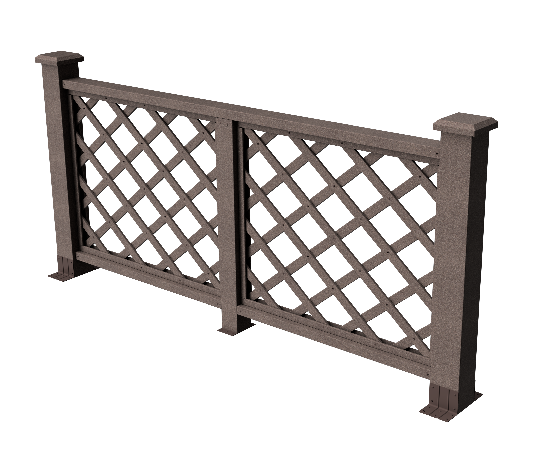 Декоративное ограждение из ДПК GRINDERDECO Ламбет венге купить в Москве
