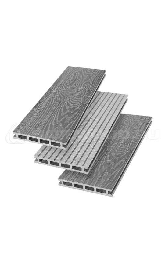 Террасная доска ДПК SaveWood, SW Carpinus (T), Пепельный купить в Москве