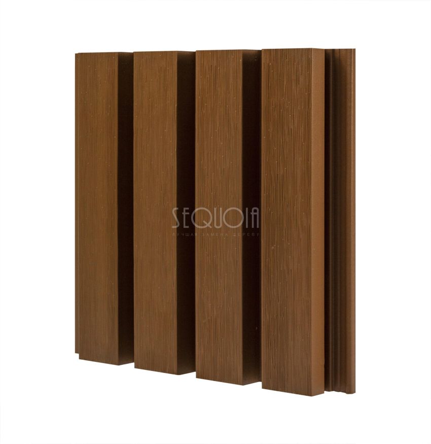 Доска фасадная SEQUOIA co-extrusion Светло-коричневая купить в Москве