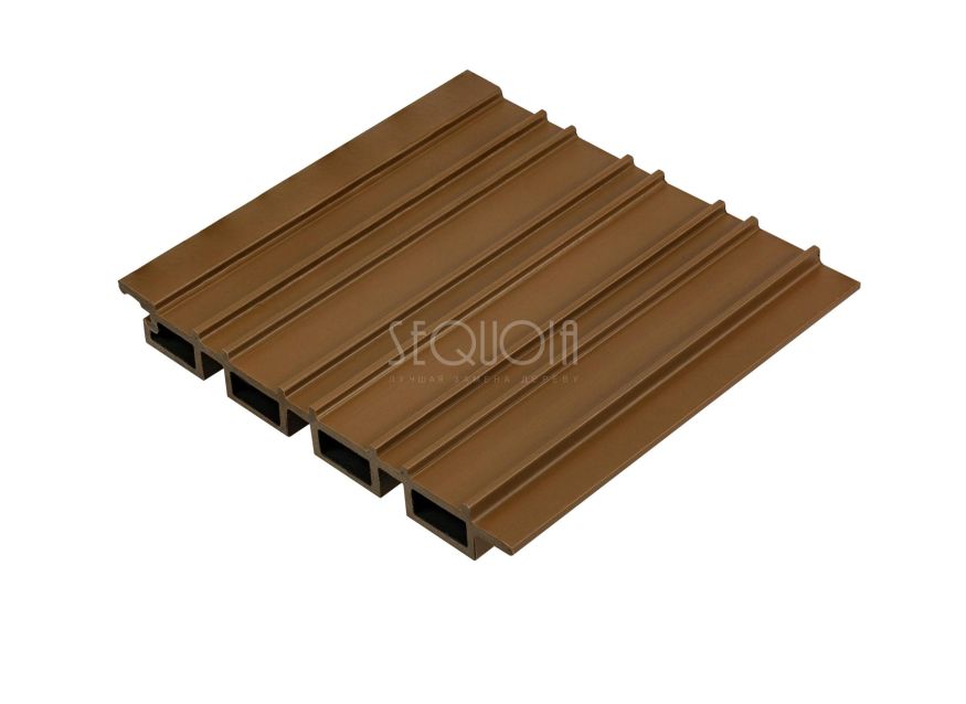 Доска фасадная SEQUOIA co-extrusion Светло-коричневая купить в Москве