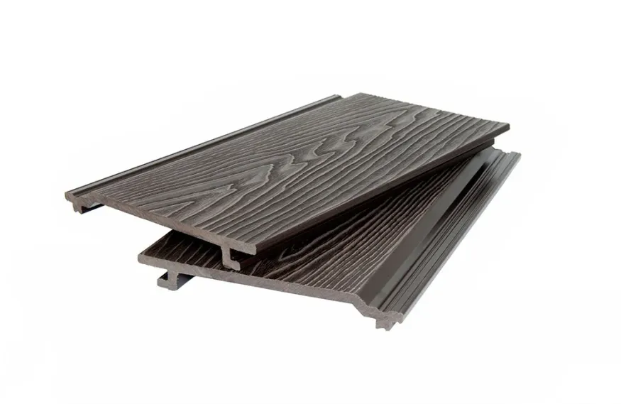 Фасадная доска из ДПК 3D WOOD Темно-коричневый купить в Москве