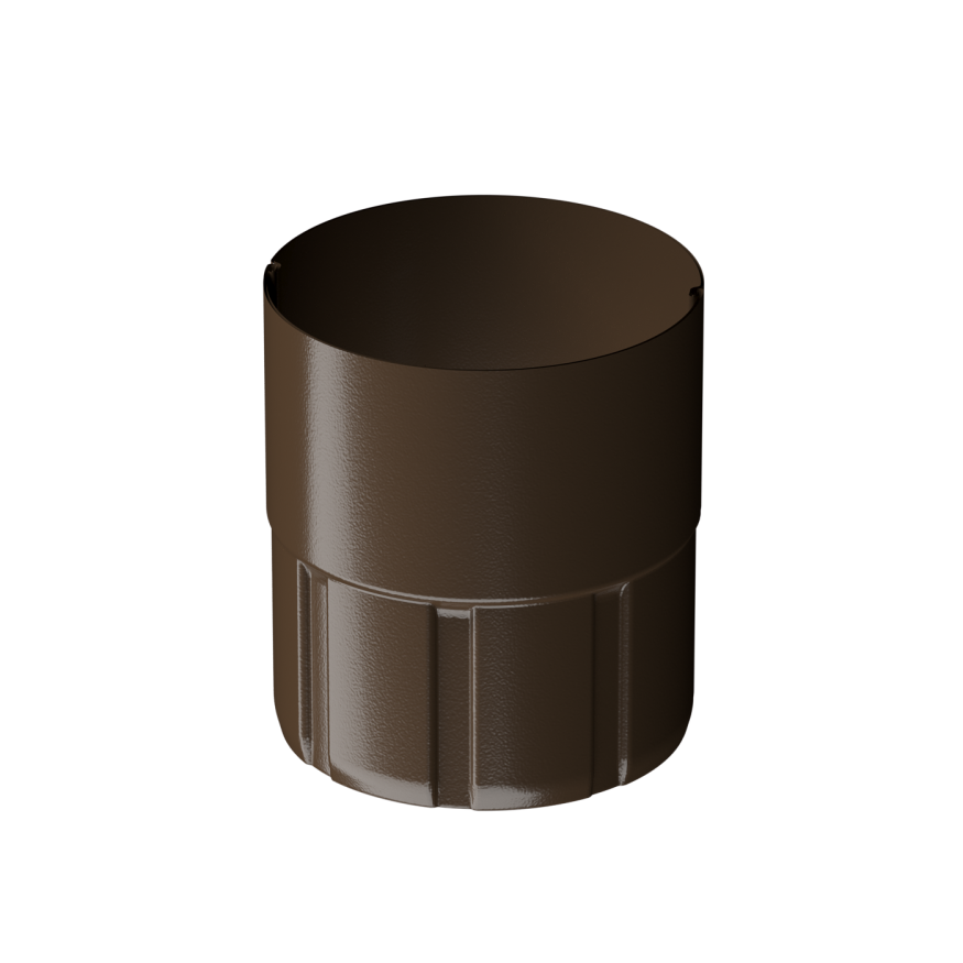 Соединительная муфта для водостока Docke Stal Premium, цвет Каштан. купить в Москве