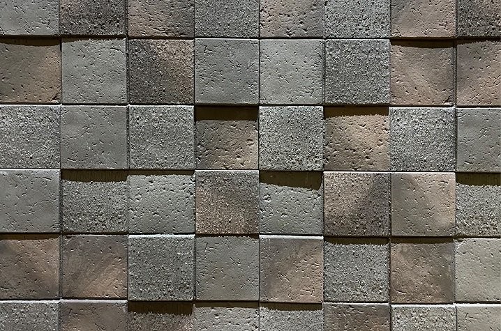 Фиброцементные панели КАНЬОН коллекция 3D-МОЗАЙКА 45 купить в Москве