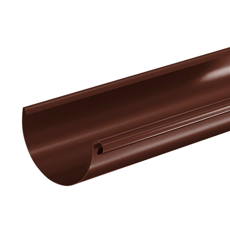 Желоб водосточный Aquasystem, PU MATT, RAL 8017 Коричневый 125/90 купить в Москве