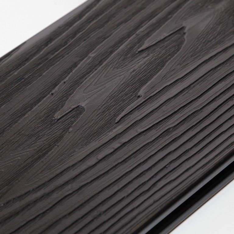 Террасная доска Экодекинг Титан 3D, Антрацит купить в Москве