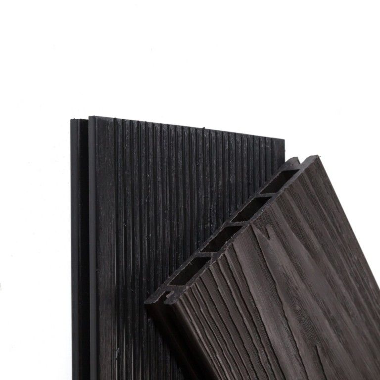 Террасная доска Экодекинг Титан 3D, Антрацит купить в Москве