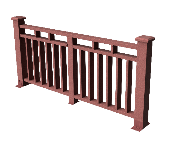 Декоративное ограждение из ДПК GRINDERDECO Европа мербау купить в Москве