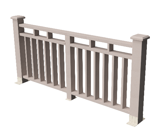 Декоративное ограждение из ДПК GRINDERDECO, выбеленый дуб, Европа купить в Москве