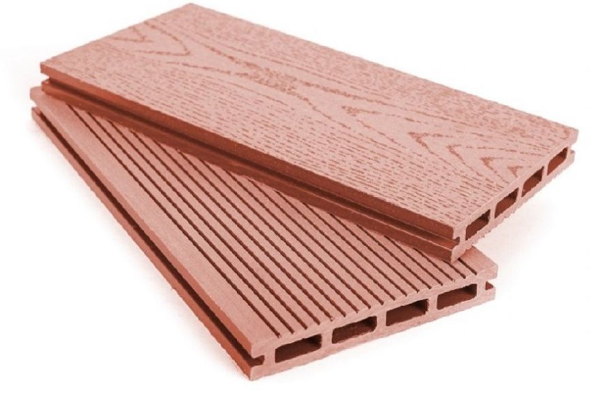 Террасная доска ДПК АЙ-ТЕХПЛАС цвет терракот купить в Москве