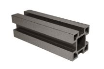 Столб с пазами ДПК АЙ-ТЕХПЛАСТ цвет венге