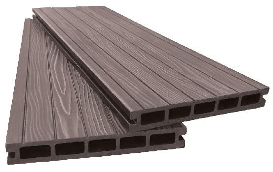 Террасная доска ДПК 3D AYTECHPLAS 160x22 шоколадная купить в Москве