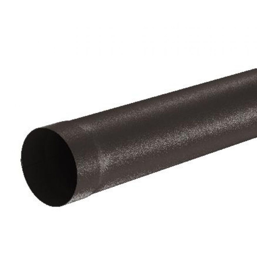 Водосточная труба Aquasystem RR 32, тёмно-коричневая матовая, 1.00 м, 150/100. купить в Москве