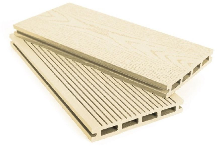 Террасная доска ДПК AYTECHPLAS цвет слоновая кость купить в Москве