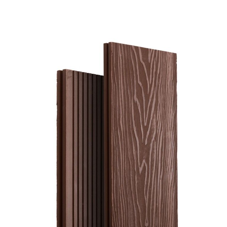 Террасная доска Экодекинг Топ полнотелая, Шоколад купить в Москве