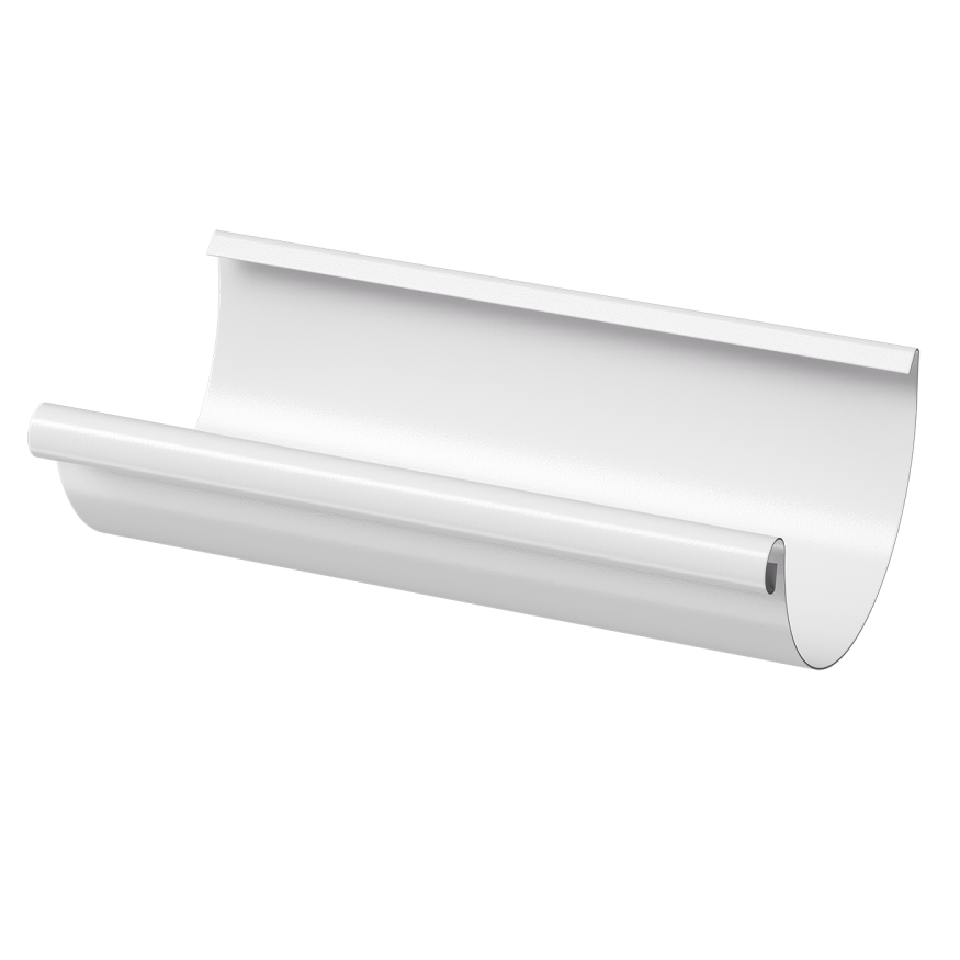 Полукруглый водосточный желоб 3 м, Docke Stal Premium, Пломбир купить в Москве