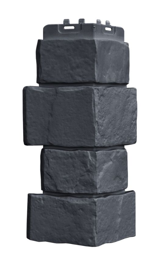 Угол наружный Grand Line, Крупный камень Classic, Графит купить в Москве