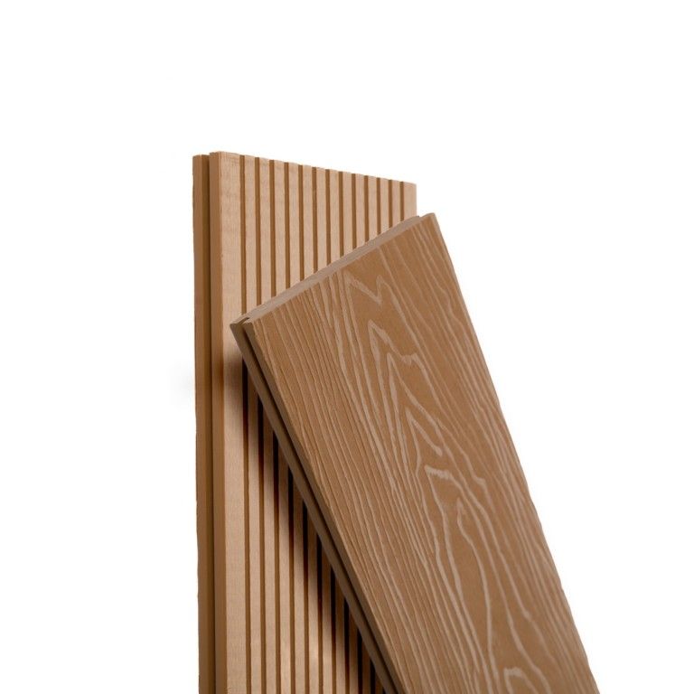 Террасная доска Экодекинг Топ полнотелая, Бронза купить в Москве