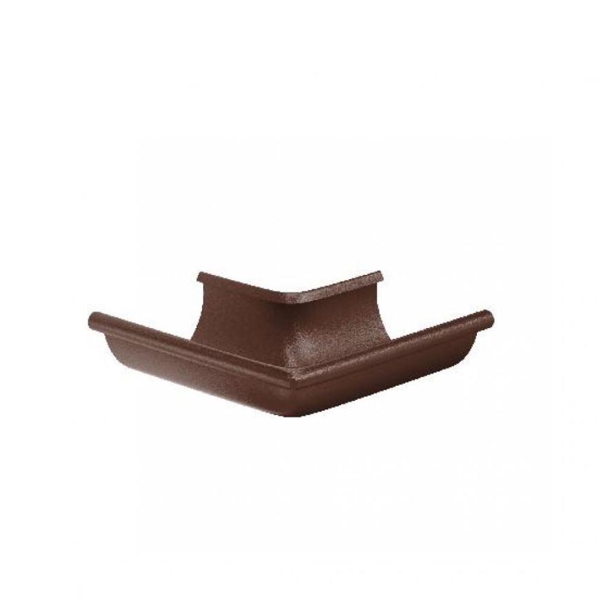 Наружный угол желоба 90°, Aquasystem, RAL 8017 Коричневый матовый 150/100 купить в Москве