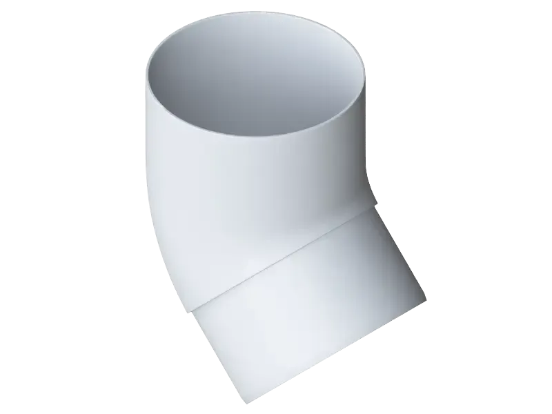 Колено трубы 45°, Альта-Профиль, Элит Белый купить в Москве
