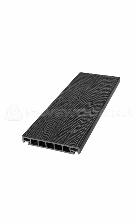 Террасная доска ДПК SaveWood, SW Salix (S) (R), Черный купить в Москве