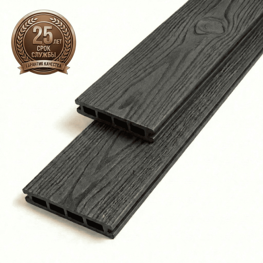 Террасная доска ДПК GardenParkett Табула, Графит купить в Москве