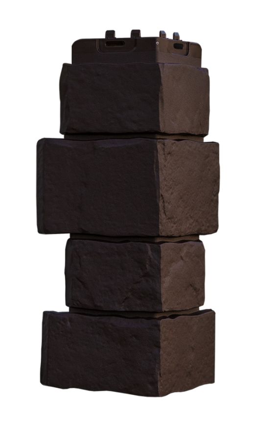 Угол наружный Grand Line, Крупный камень Classic, Шоколадный купить в Москве