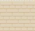 Фасадная панель Доломит в цвете Шампань, имитация кирпича. купить в Москве