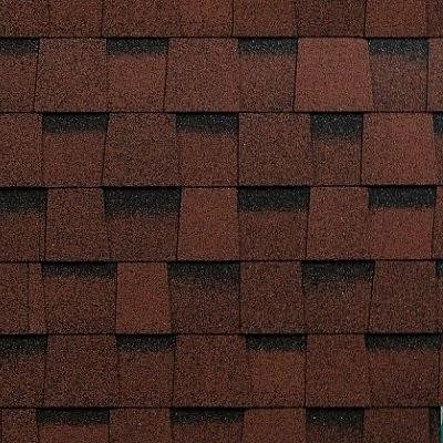 Двухслойная ламинированная черепица Shinglas, Фазенда, Красный цвет купить в Москве